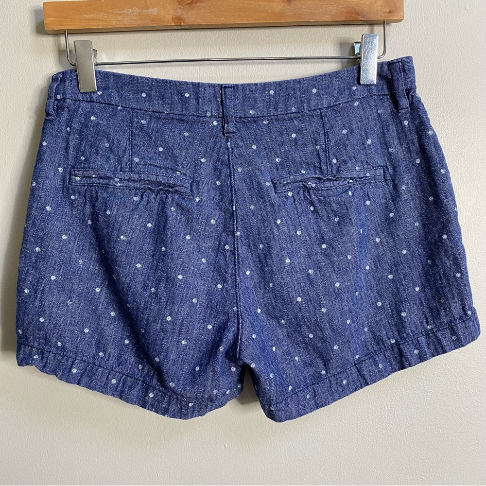 Old Navy Chambray Navy Dots Everyday Short Size 2 - Picture 7 of 11